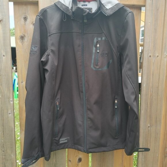 POINT ZERO Gold Edition Men's Shell Jacket Size Large Black - Picture 9 of 10